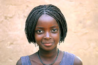 Magnifique petite fille sénégalaise